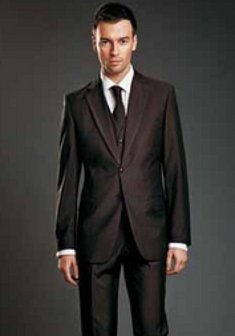 Свадебный мужской костюм +1537. Классический однобортный.