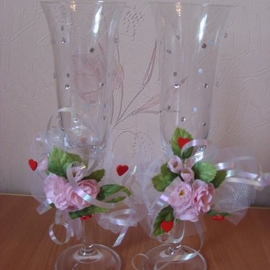 Бокалы для молодоженов Б36050 - Салон аксессуаров Богиня