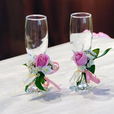 Бокалы для молодоженов Б36051 - Салон аксессуаров Богиня