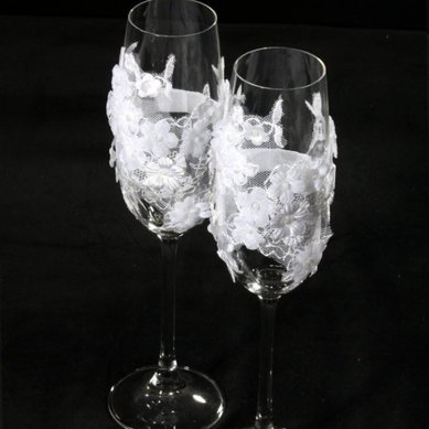 Бокалы для молодоженов Б36053 - Салон аксессуаров Богиня