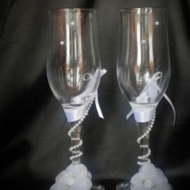 Бокалы для молодоженов С36064 - Салон аксессуаров Софья