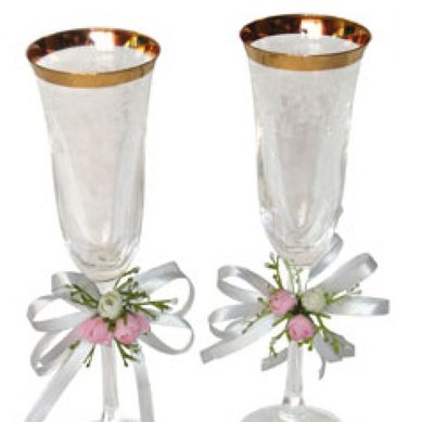 Бокалы для молодоженов С36067 - Салон аксессуаров Софья